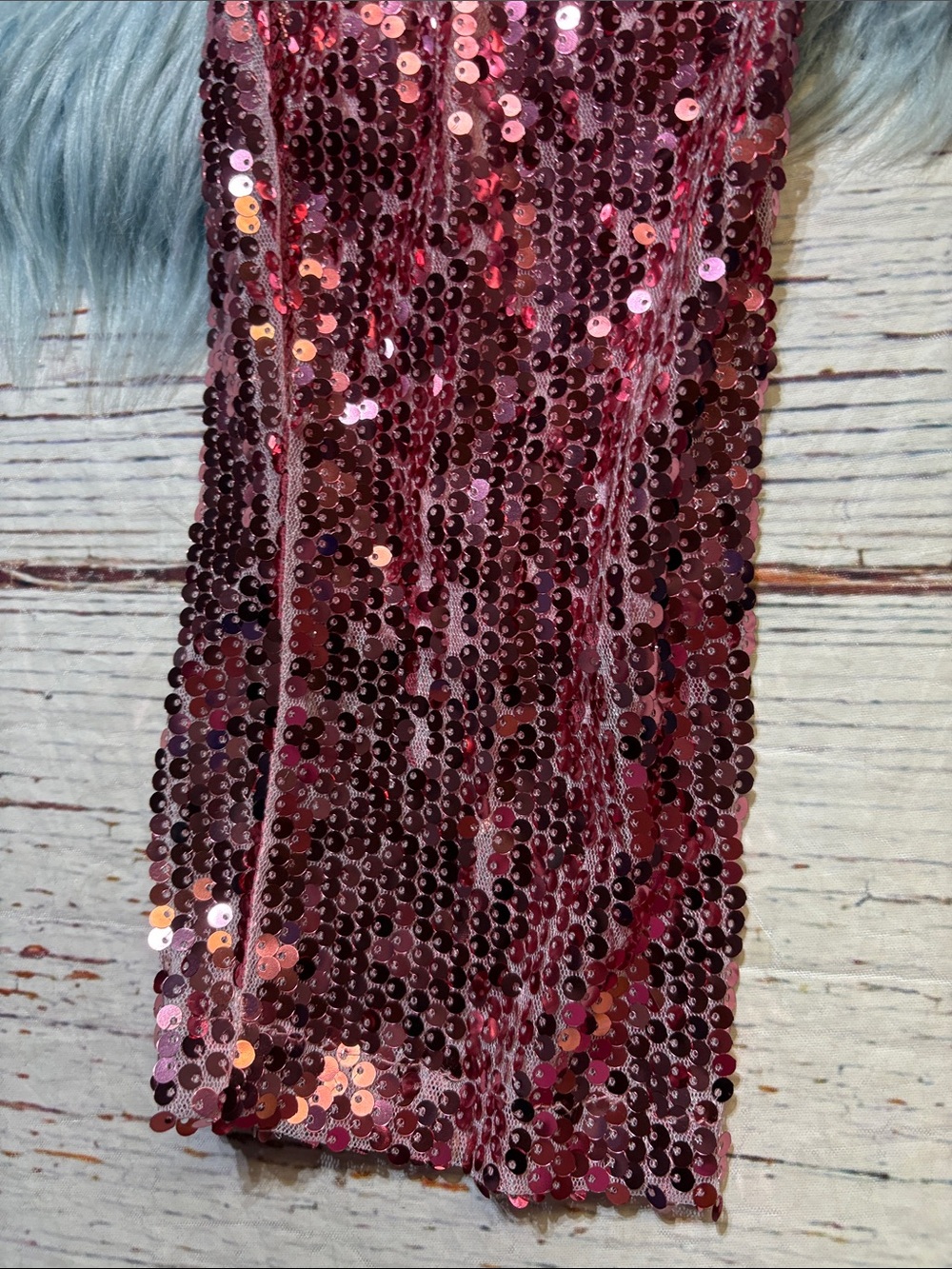 NWT Nasty Gal Rose Gold Sequin Skinny Leg Catquit Jumpsuit sz 6 - Picture 5 of 9